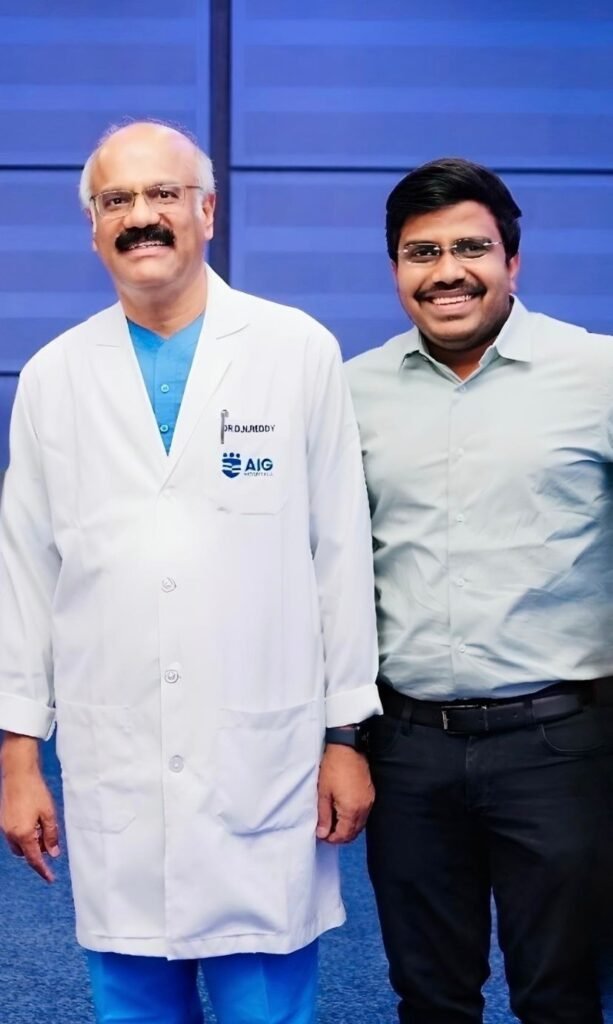 With Dr. D.N. Reddy – AIG Hospitals, Hyderabad